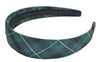 Green Plaid Headband